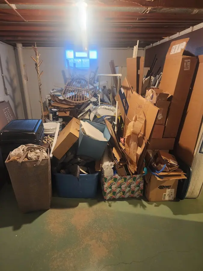 Roll-off dumpster container at job site for Roll Off Dumpster Rental in Vienna